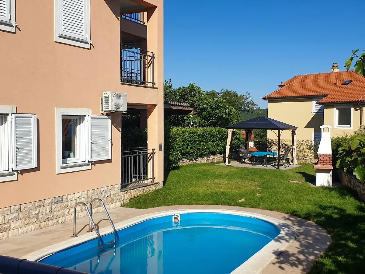 Apartment Mit Pool & Garten In Soline, Insel Krk 索利纳 0*,  克罗地亚